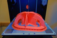 Giving my printer a break from normal engineering duties to print out a snowbike pre-filter cage. Turned out pretty good, now we just need some snow to go test! ‪#‎dangodesign‬